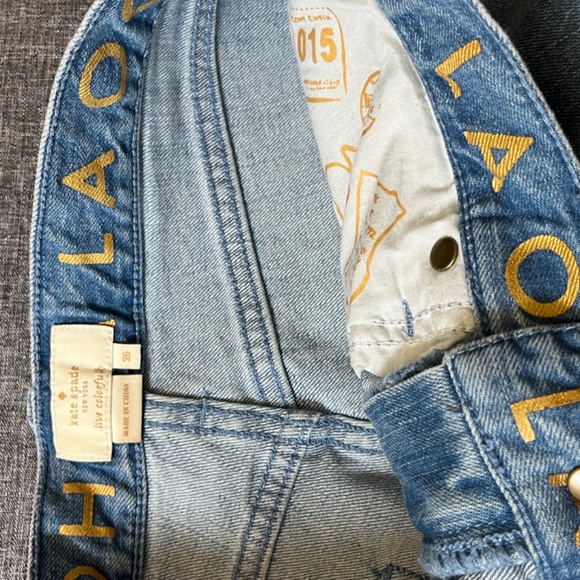 Kate Spade Wide Leg Crop Jeans - Women's Size 26*26 - Blue - Picture 5 of 12